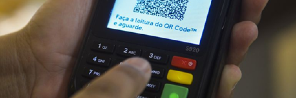 FOTO 1 - Máquina de cartão crédito e débito